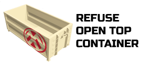 Refuse Open top container